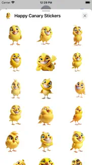 happy canary stickers iphone screenshot 1