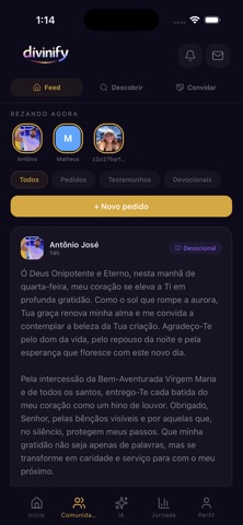 Divinify Pray iPhone screenshot