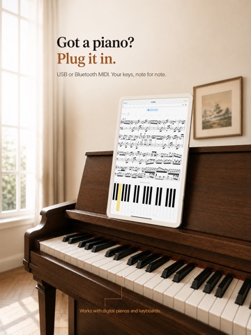 Piano AI iPad screenshot
