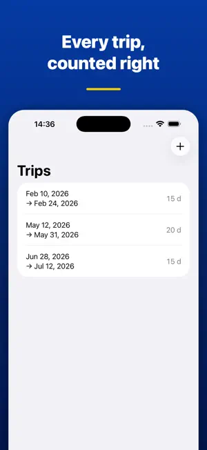Schengen Calculator & Tracker screenshot 3
