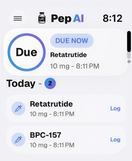 Pep AI: Peptide GLP-1 Tracker