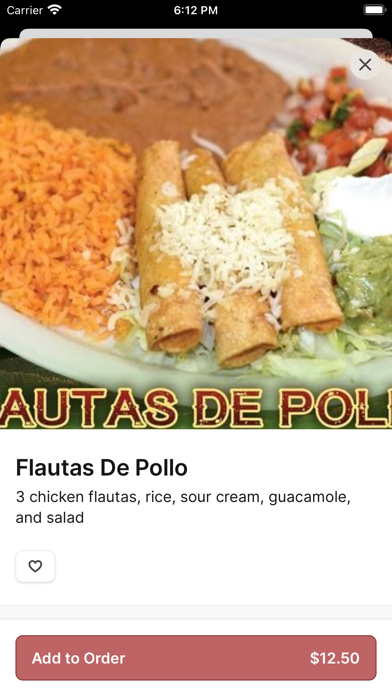 Taqueria Mexico Lindo To Go iPhone screenshot 3 - Food & Drink app