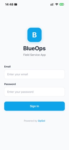 BlueOps Field App screenshot