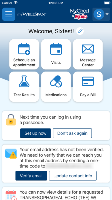 WellSpan Screenshot