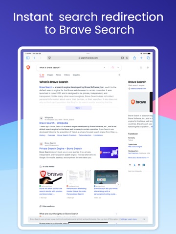 Braver Search iPad screenshot