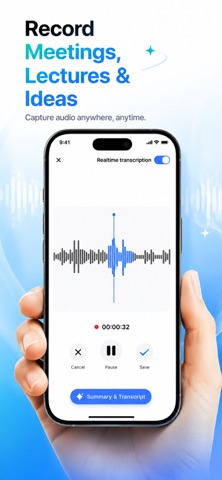 Hey: AI Note Taker Transcribe Screenshot 2 of 7