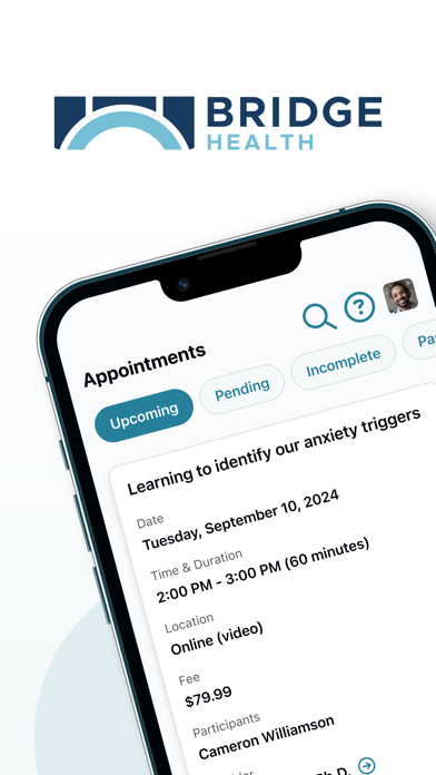 Bridge Health Portal app screenshot