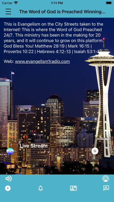 evangelism 1Radio Screenshot