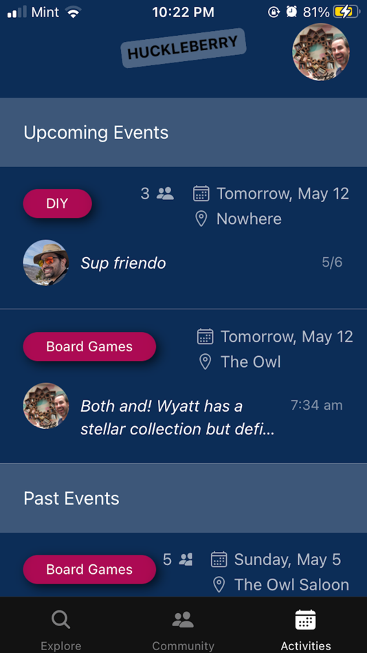 #3. Huckleberry Social (iOS) Ved: RethinkMe LTD