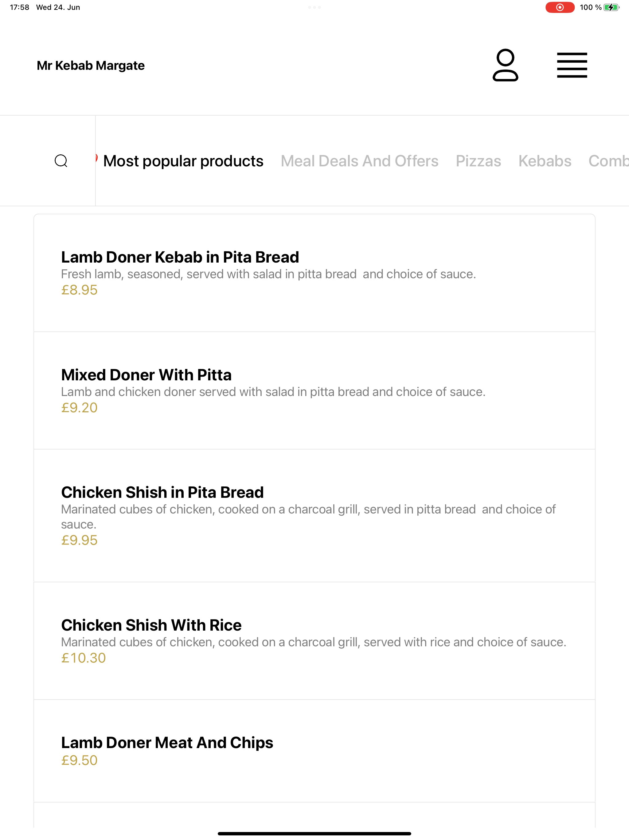 Mr Kebab Margate screenshot 14