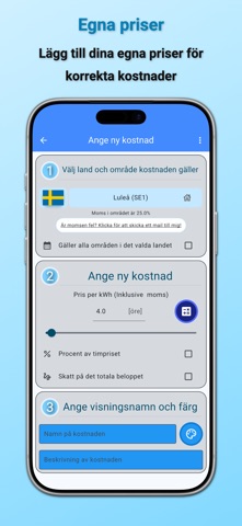 Spotpriset (elpris) iPhone screenshot 6