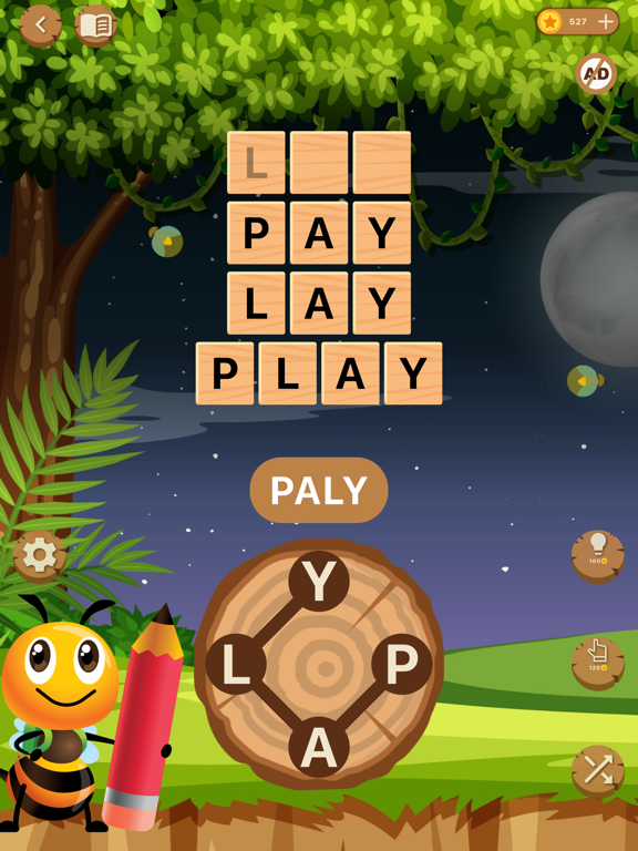 Word Woods Connect the Letters iPad screenshot 1 - Games app