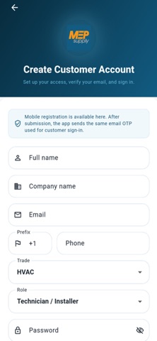 MepSupply Customer screenshot