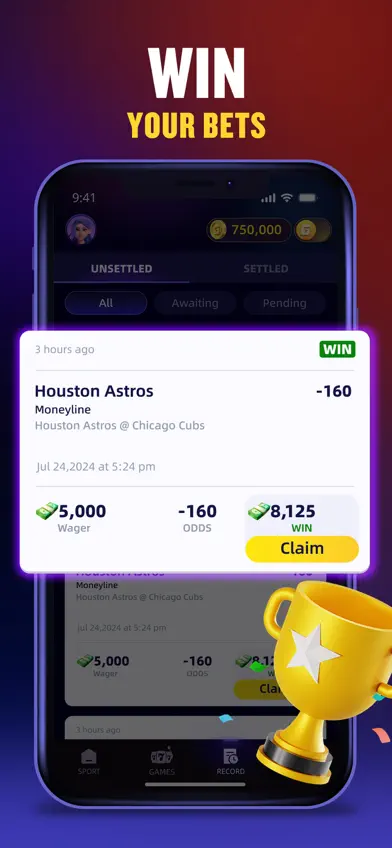 Gwin: Sportsbook For Cash &Fun screenshot 3