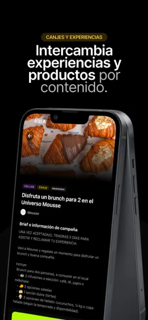 Colaborá con marcas - Weeph iPhone screenshot 4