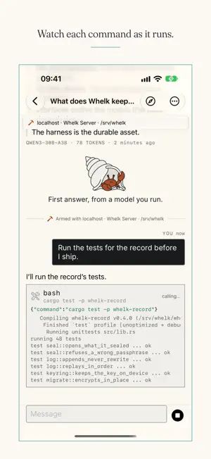Whelk: Private AI & Agents screenshot 3