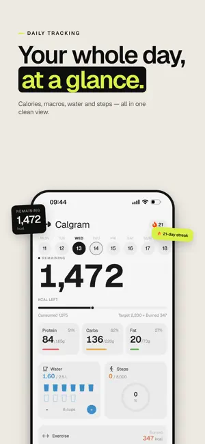 Calgram: Calorie Counter screenshot 1