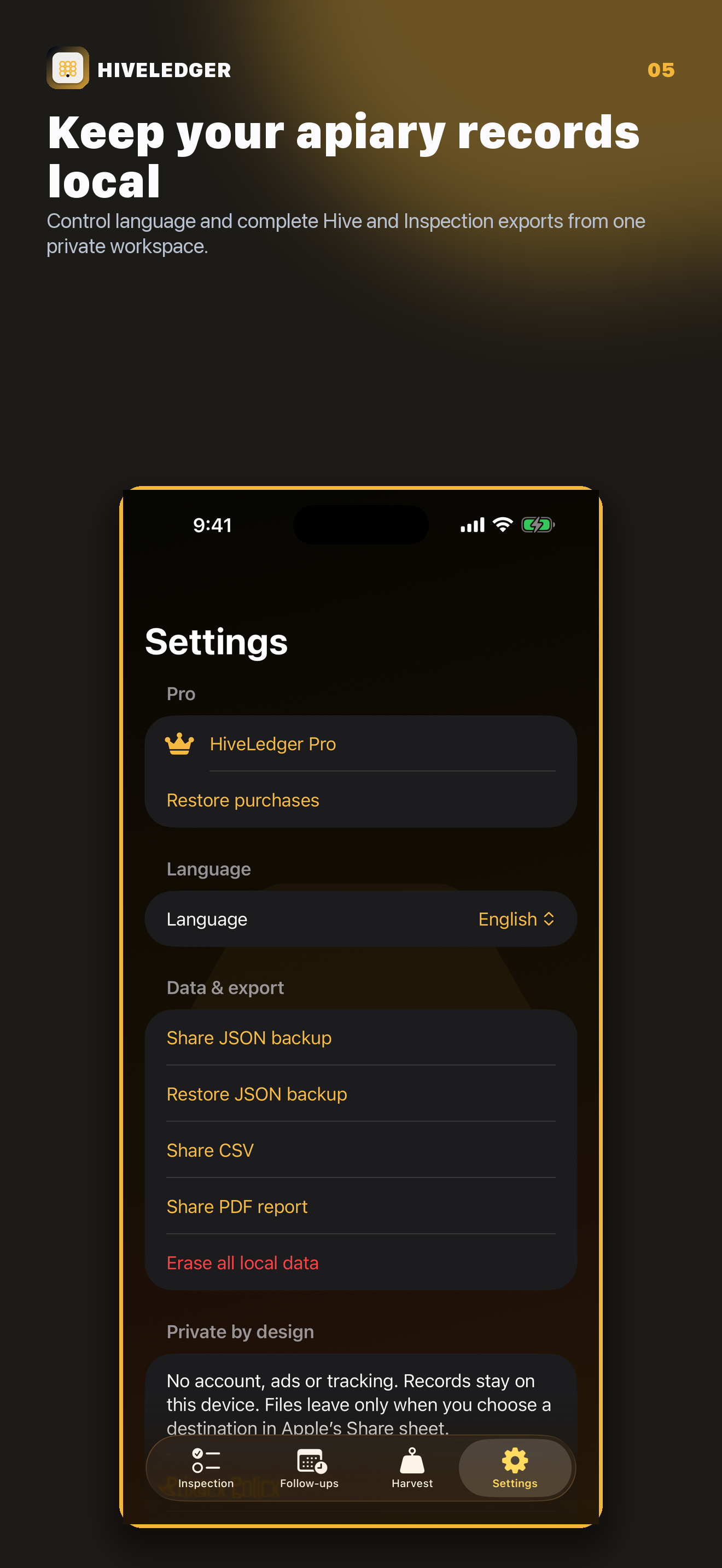 HiveLedger: Beekeeping Log screenshot 5