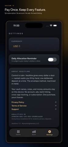 Vaultline: Cash Envelopes screenshot