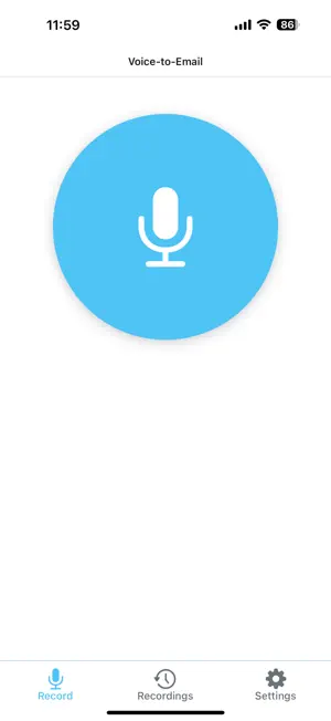 Voice-to-Email screenshot 1