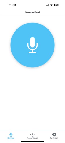 Voice-to-Email screenshot