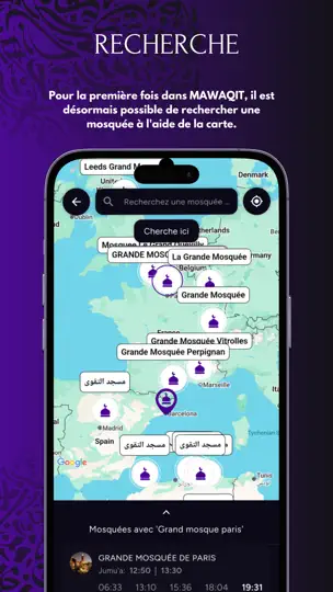 Capture d'écran de MAWAQIT - Horaires De Prière sur iPhone 2