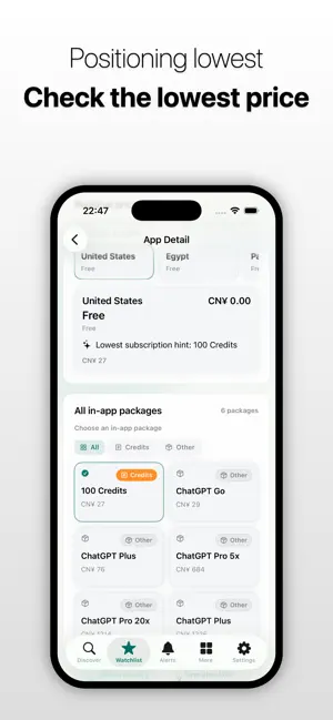AppHunt - Global pricing screenshot 2