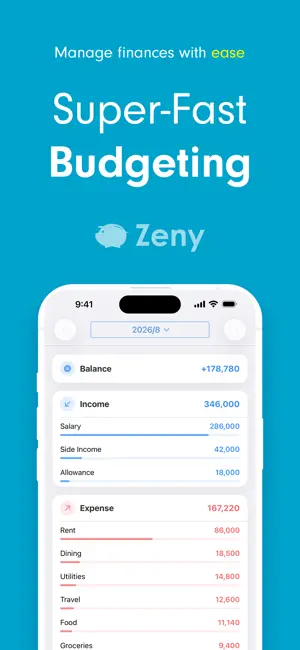 Easy Budget Money Tracker Zeny screenshot 1