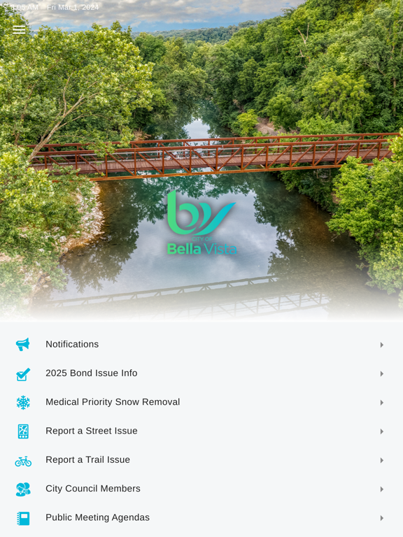 City of Bella Vista iPad screenshot 1 - Utilities app