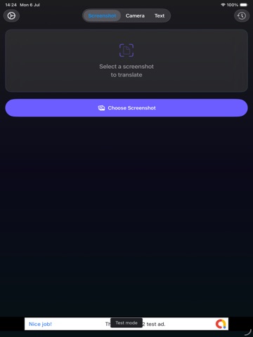 Screen & Camera Translate iPad screenshot