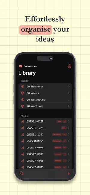 Linearama - Smart notes screenshot 1