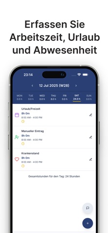 EasyHours Arbeitszeiterfassung — Screenshot 6