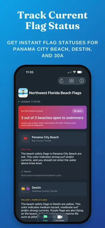 NW Florida Beach Flags screenshot 1 of 4