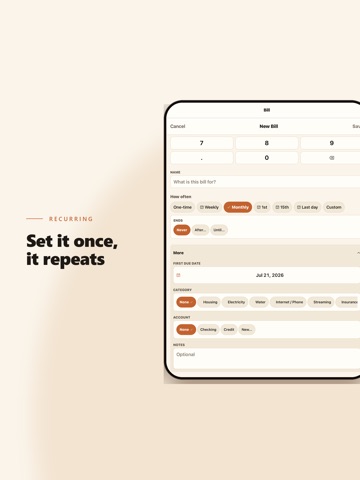 Dunly — Bills & Payments iPad screenshot