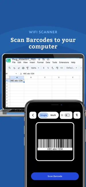 WiScanner: Barcode & Inventory screenshot 1