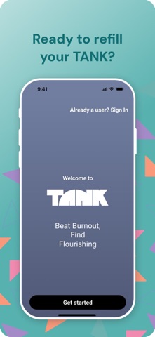 TANK: Burnout Coach + Journal screenshot