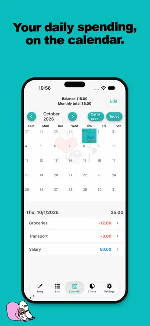 Expense Tracker Panda and Dog screenshot 2