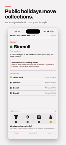 Bin Day Erlangen iPhone screenshot