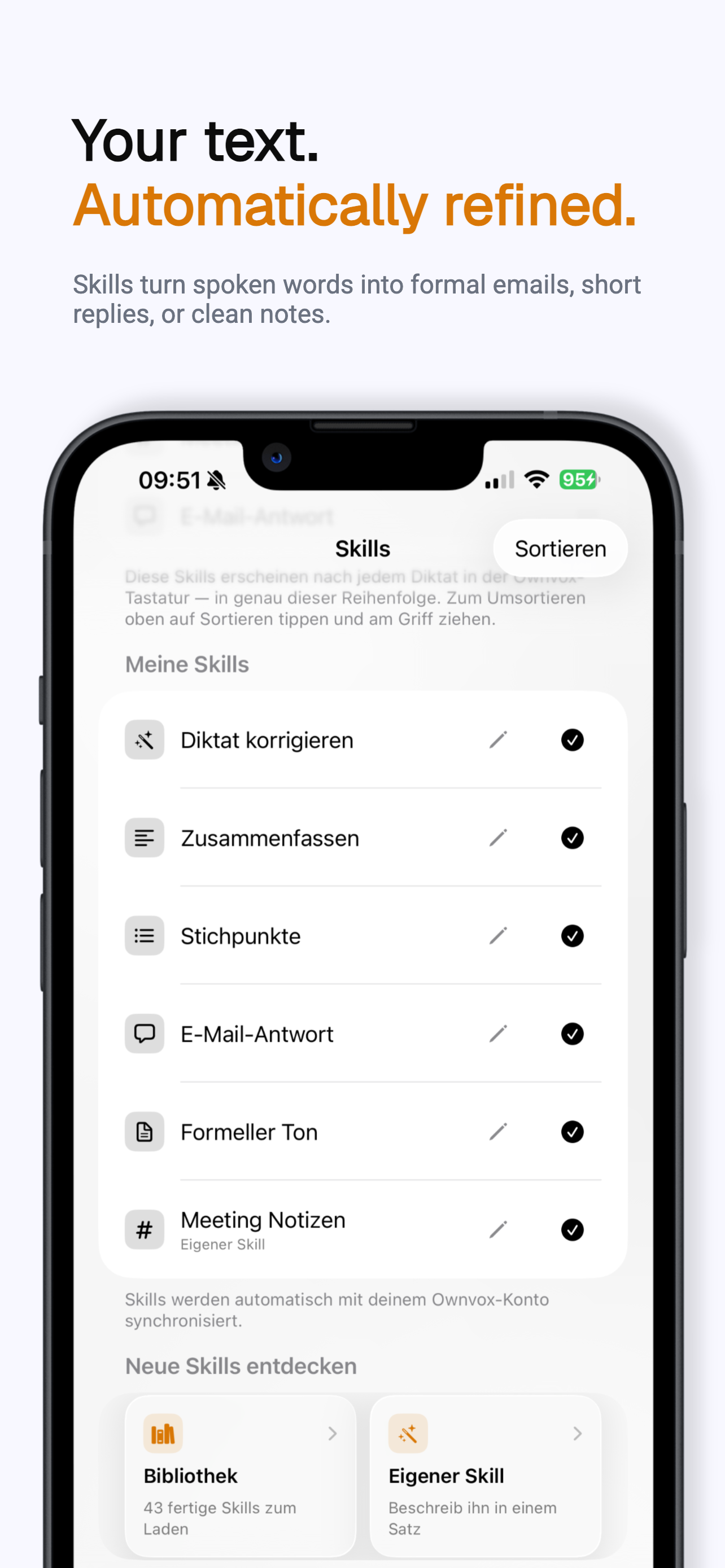 Dictate & Transcribe - Ownvox screenshot 4
