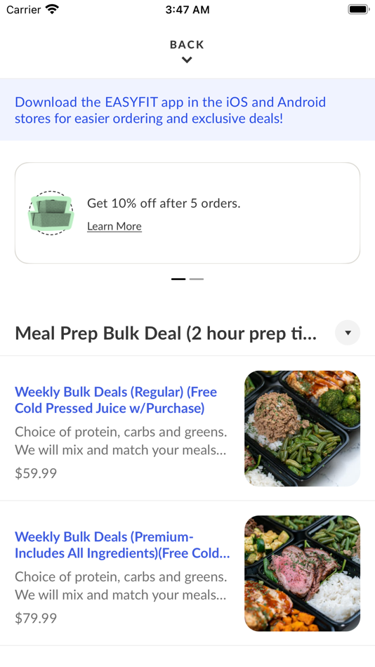 #3. Easyfit CA (iOS) 由: Easyfit Meals Inc.