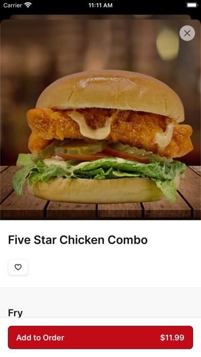 Five Star Chicken To Go iPhone screenshot 3 - Food & Drink app