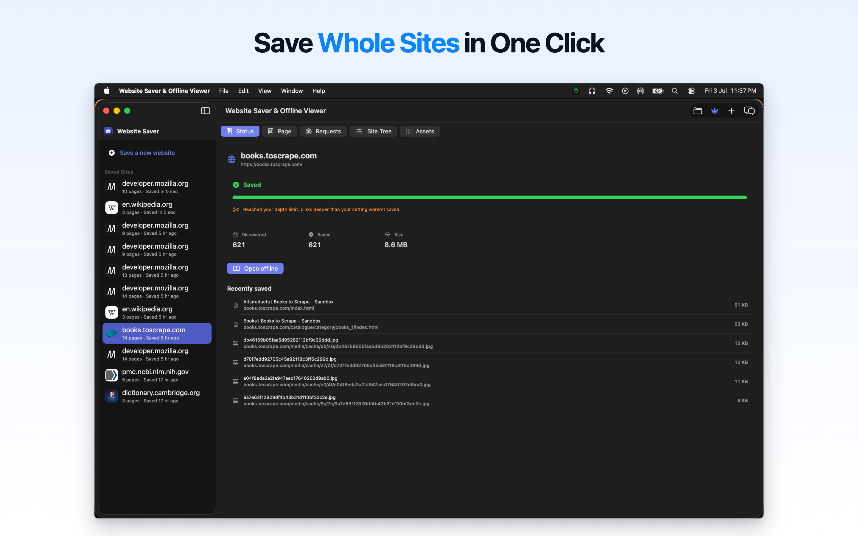 Website Saver & Offline Viewer