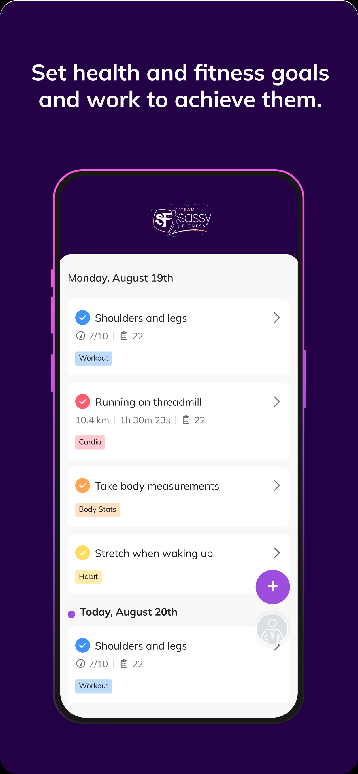 SassyFit App screenshot 4
