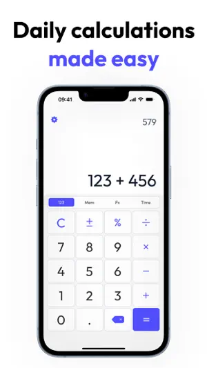 X123 Calculator with memory screenshot 1