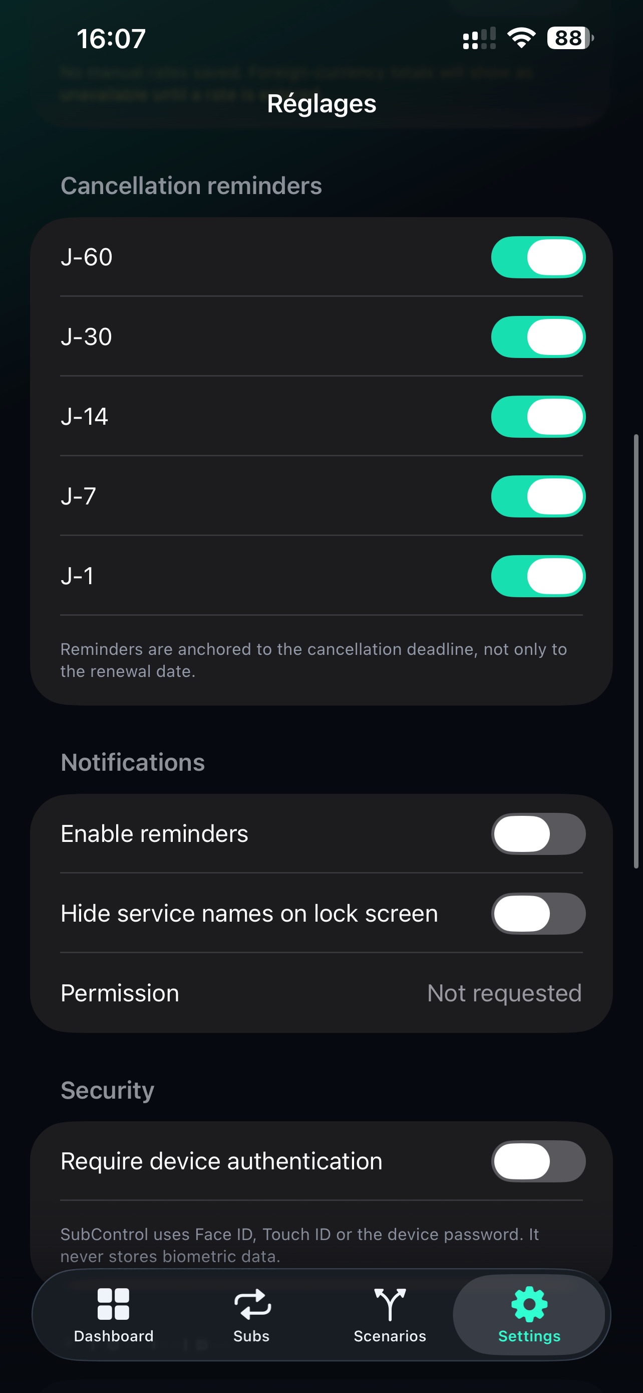 Screenshot 7 of SubControl Pro