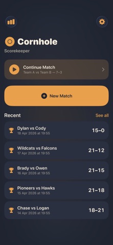 Cornhole Scorekeeper: Bag Toss Screenshot 3 of 5