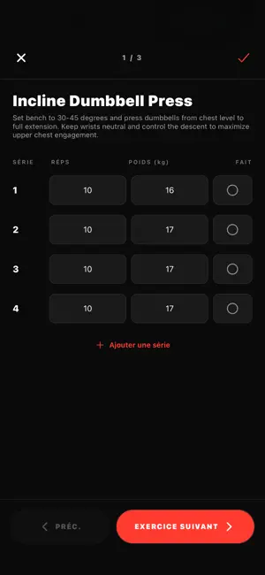 Workout Session screenshot 1