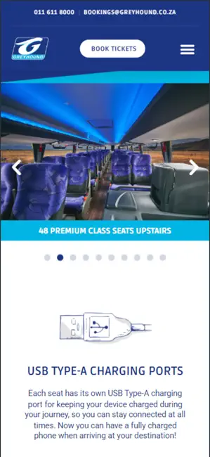 Greyhound South Africa iPhone screenshot 5