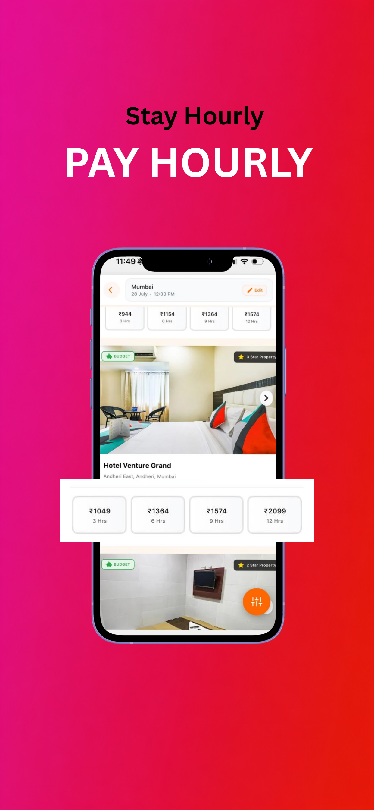 Hourly Rooms: Hourly Hotel App screenshot 2