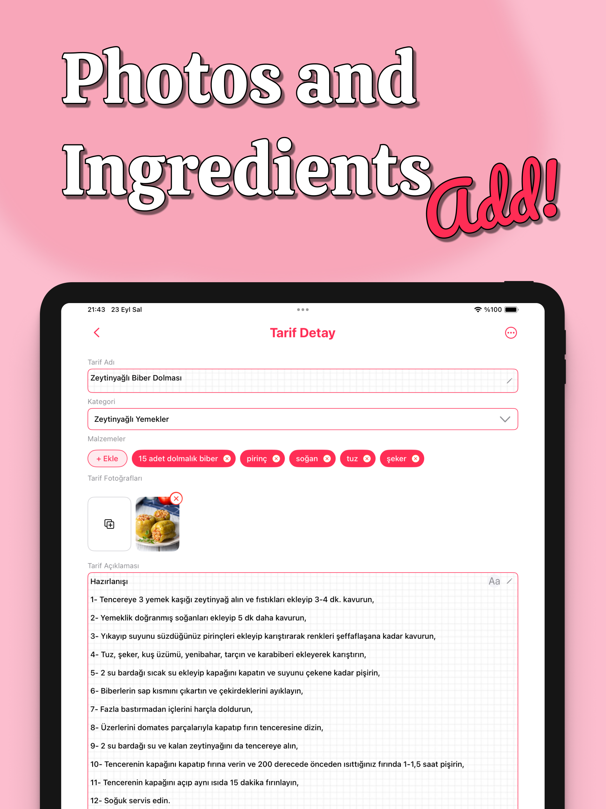Tarif Defteri | Recipe Book screenshot 9